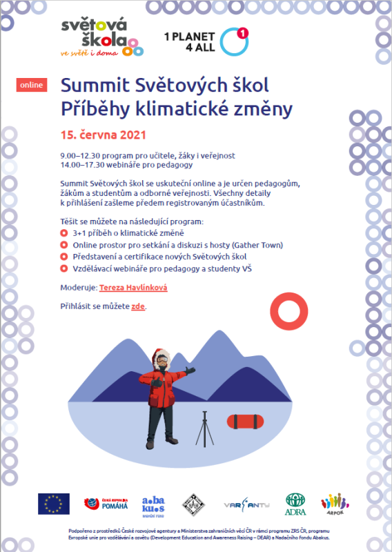 Summit Světových škol je tu, a s ním i příběhy klimatické změny!